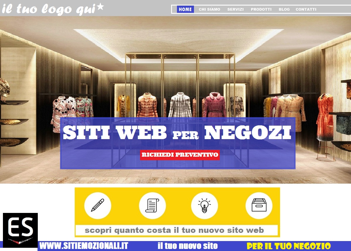 realizzazione siti web negozi